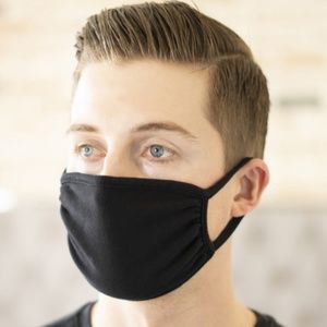 2 for $20! black print face mask